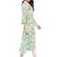 Ahalyaa Women's Yellow Geogette Digital Print Kurta | Swadesiicart