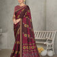 Maroon Rangkat Tussar Silk Woven Design Saree with Unstitched Blouse - Mohmanthan Eshani | Swadesiicart