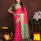 Lorenvalley Fashion Magenta Patola Silk Woven Design with Zari Meenakari Weaving motifs Pallu Saree - Swadesiicart
