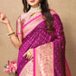 Lorenvalley Fashion Magenta Soft Silk weaving Design Rich Zari Weaving Saree - Swadesiicart