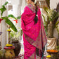 Anaita Magenta Silk Woven Saree With Blouse