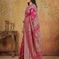 Anaita Magenta Silk Blend Woven Saree With Blouse
