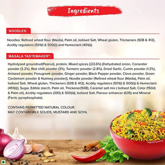 Nestle Maggi 2-Minute Noodles Masala Ingredients
