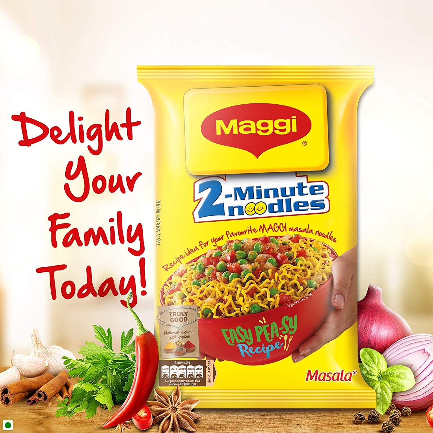 Maggi Masala 2-Minute Instant Noodles | India's Favourite Quick Meal - Swadesiicart