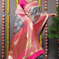 Anaita Grey Woven Design Pure Silk Banarasi Saree With Blouse