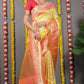 Anaita Yellow Woven Design Pure Silk Banarasi Saree With Blouse