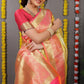 Anaita Yellow Woven Design Pure Silk Banarasi Saree With Blouse