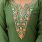 The52 Women's Gorgeous Rayon Embroidery work Straight Kurta with Pant and Dupatta Set - Swadesiicart