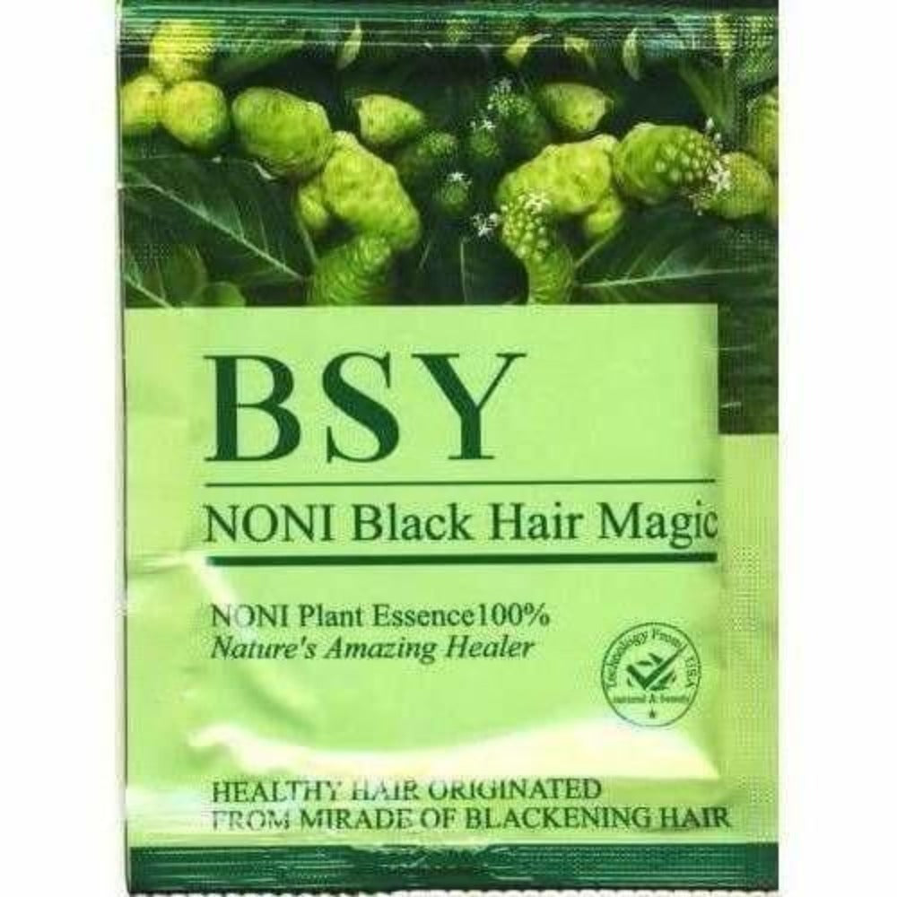 Noni Black Hair Magic Shampoo Pack of 3 (Black), 20ml - Swadesiicart