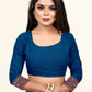 Vedant Vastram Litchi Silk Designer Banarasi Saree - Rama | Swadesiicart