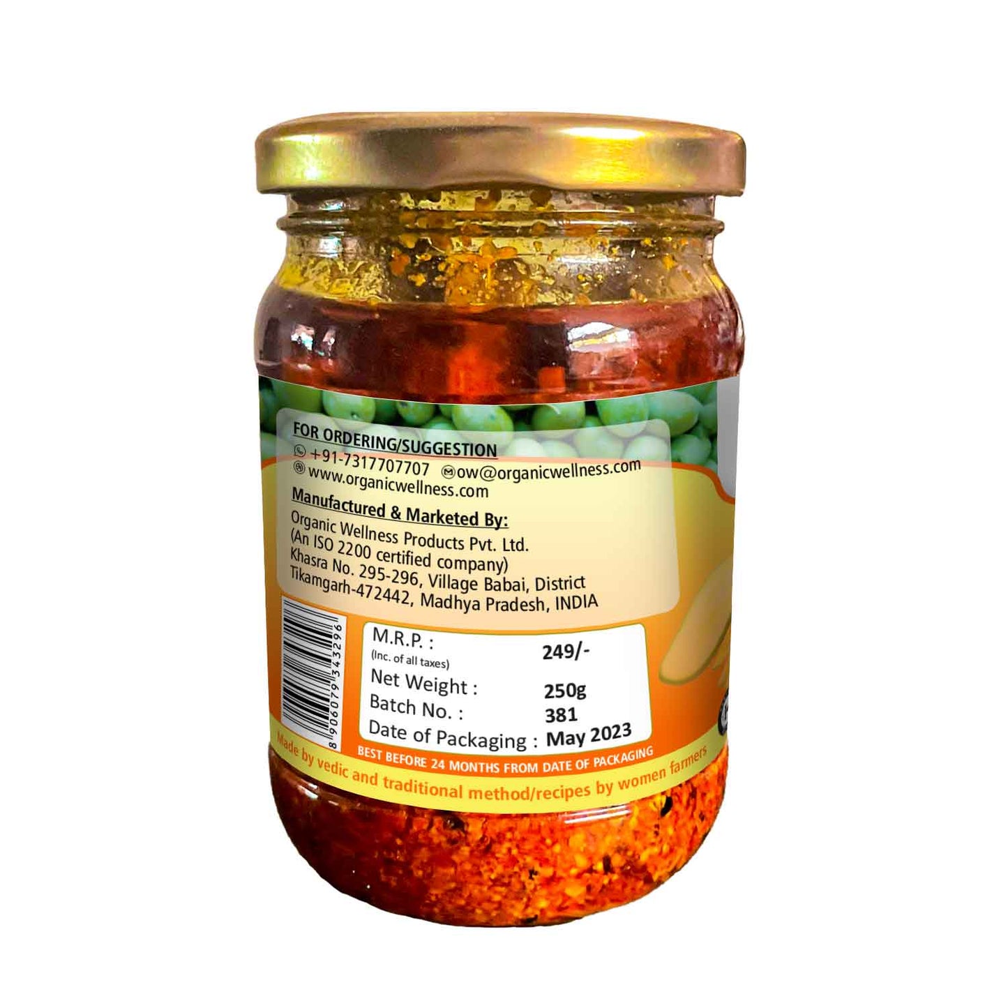 Organic Wellness Mango Pickle - Swadesiicart