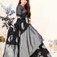 Vedant Vastram Litchi Silk Designer Banarasi Saree - Black | Swadesiicart