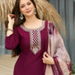 The52 Women's Gorgeous Rayon Embroidery Straight Kurta with Pant And Dupatta Set - Swadesiicart
