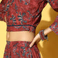 Yufta Green & Beige Co-Ords - Swadesiicart