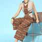 Yufta Maroon Printed Jumpsuit - Swadesiicart