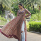 Lorenvalley Maroon Printed Cotton With Kutchi Gamthi Work And Kodi Lace Kurti | Swadesiicart