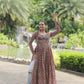 Lorenvalley Maroon Printed Cotton With Kutchi Gamthi Work And Kodi Lace Kurti | Swadesiicart