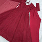 Lorenvalley Fashion Maroon Faux Georgette Lukhnowi Sequence Work Anarkali Kurta Pant With Dupatta Set - Swadesiicart
