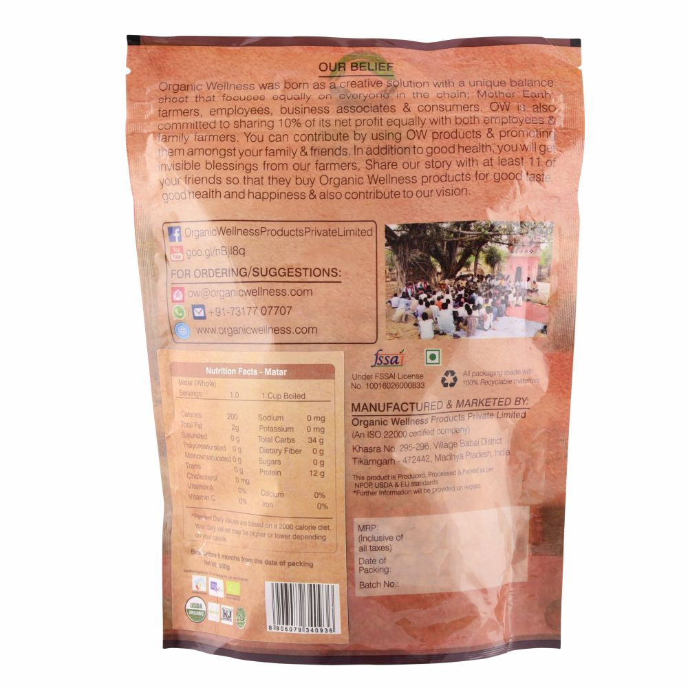 Organic Wellness Matar Dal - Swadesiicart