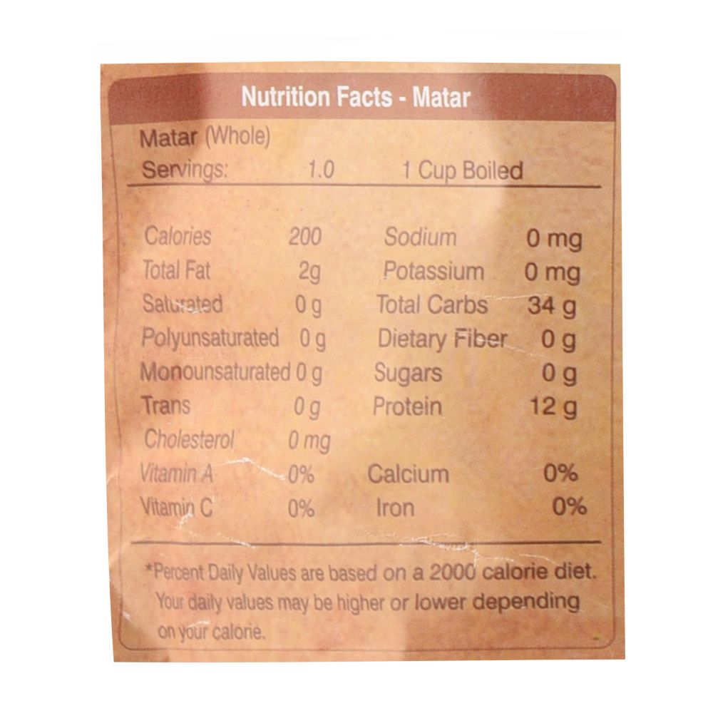 Organic Wellness Matar Whole - Swadesiicart