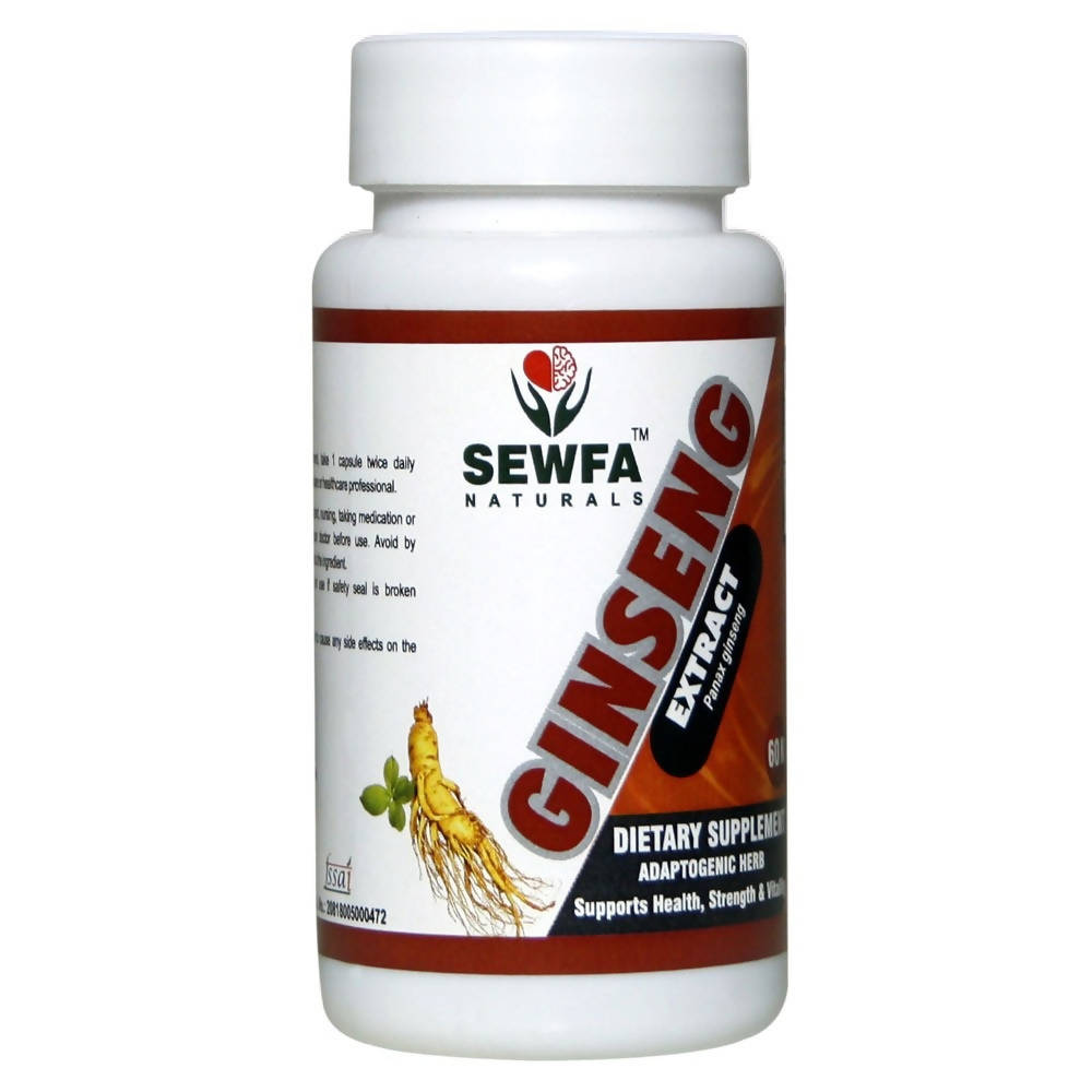 Sewfa Naturals Ginseng Extract Capsules | Swadesiicart