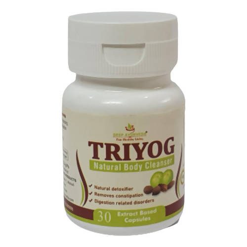 Deep Ayurveda Triyog 500mg Veg Capsules - DEEP AYURVEDA