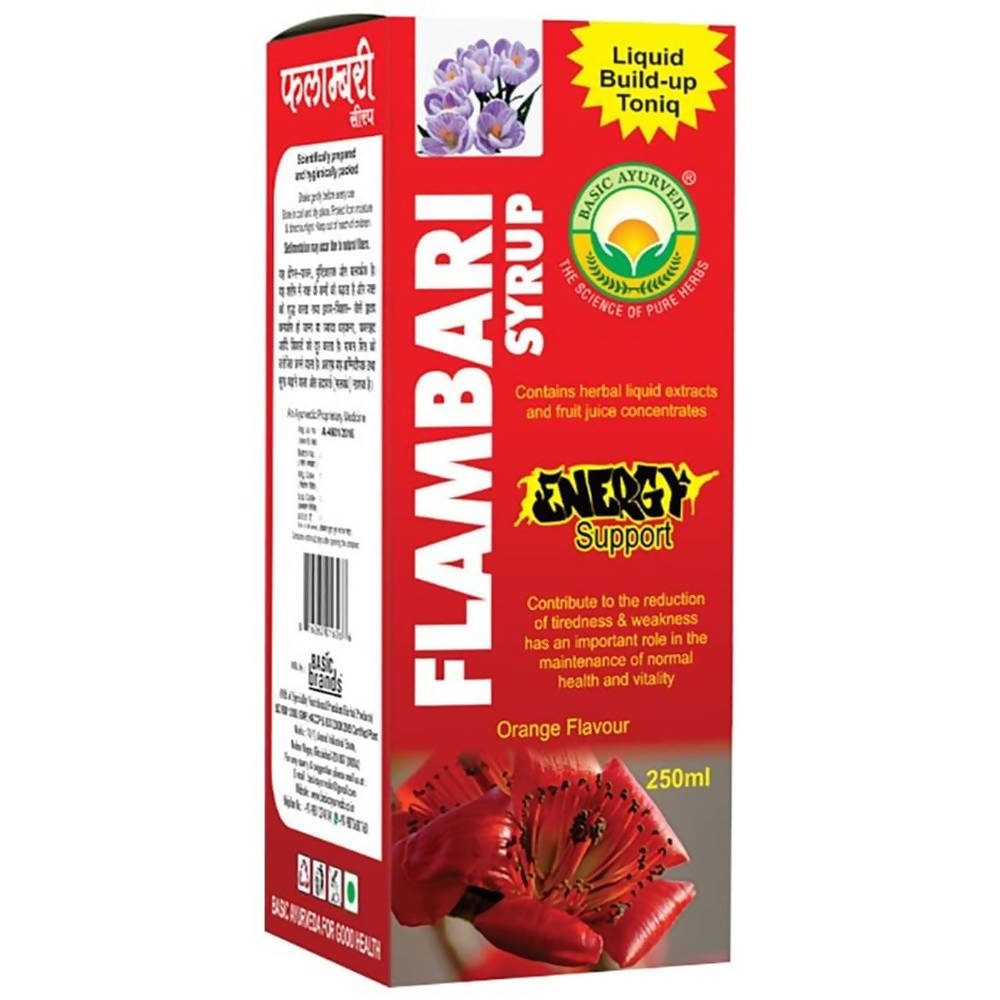 Basic Ayurveda Flambari Syrup - Orange Flavor | Swadesiicart