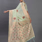 Shree Shyam Fashion Linen Cotton Light Green Saree