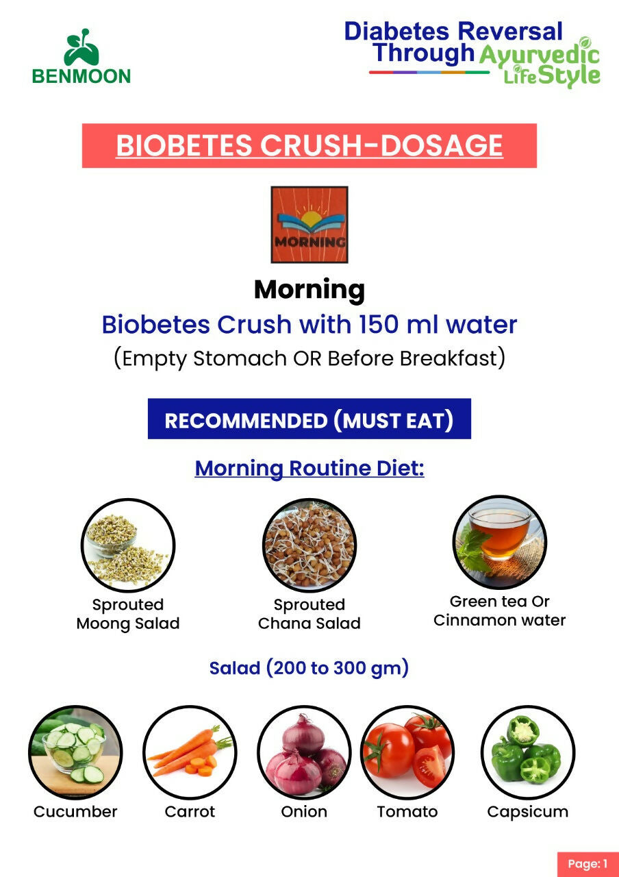 Benmoon Ayurveda Biobetes Crush Sachets - Swadesiicart