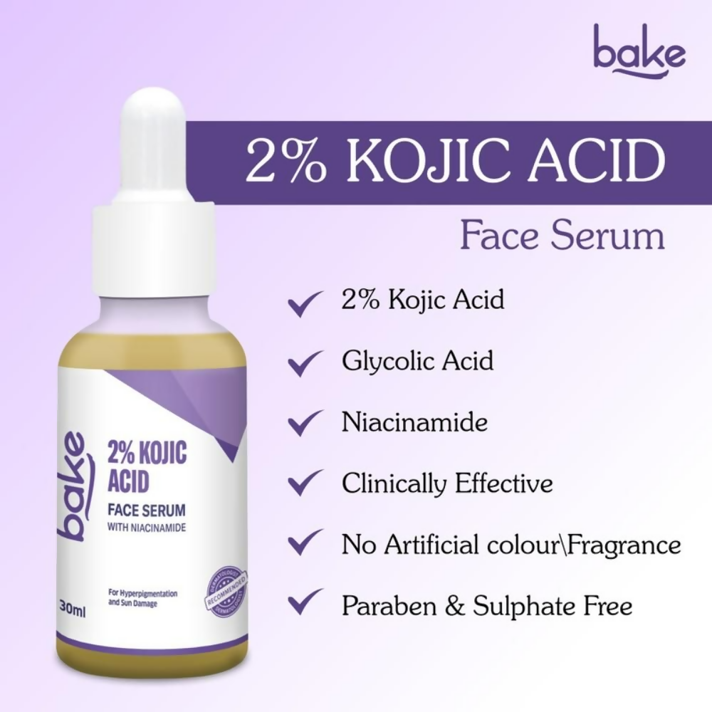 Bake 2% Kojic Acid Face Serum With Niacinamide | Swadesiicart