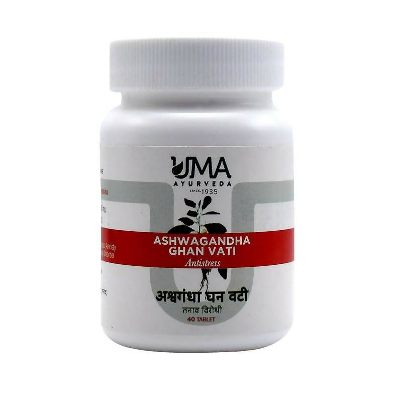 Uma Ayurveda Ashwagandha Ghan Vati Tablets - Uma Ayurveda