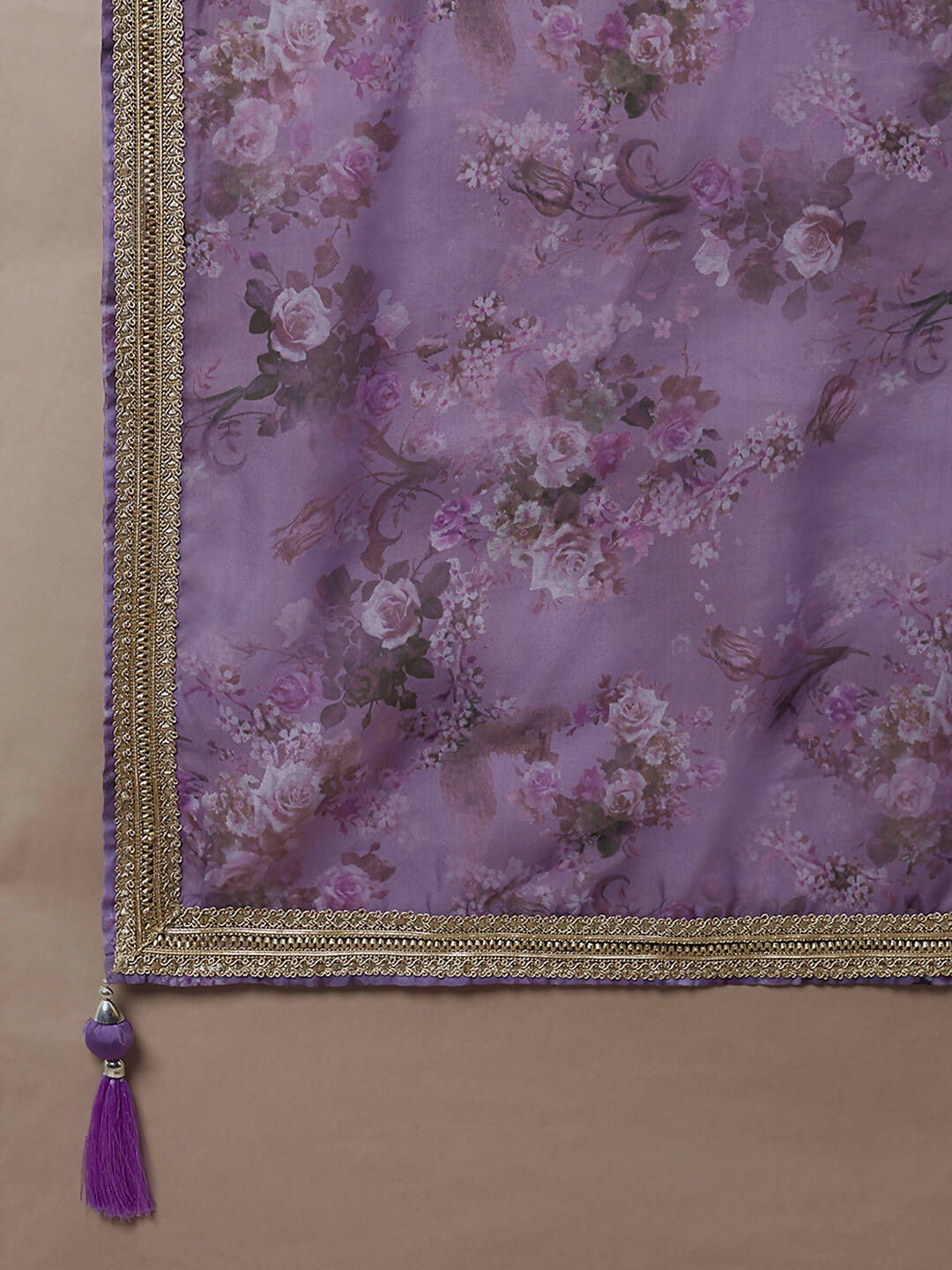 House of Panchhi Lavender Organza Floral Printed Lehenga choli & Dupatta | Swadesiicart