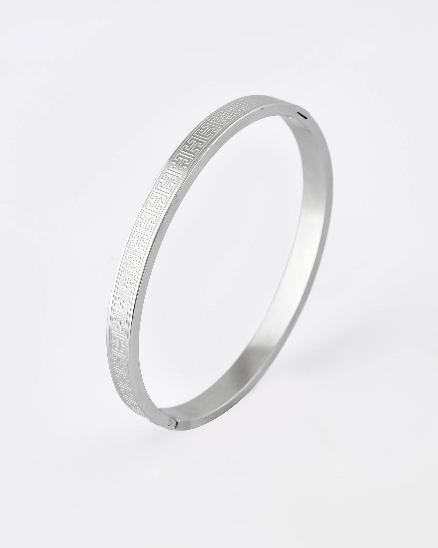 VOJ Stainless Steel Silver Bracelet - Swadesiicart