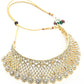 Mominos Fashion Johar Kamal Traditional Rajwadi Design Heavy Golden Colour Necklace Set - Swadesiicart