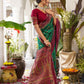 Shree Shyam Fashion Green Soft Silk Saree