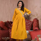 Ethnic Festive Wear Viscose Chanderi Yellow Stitched Suit With Dupatta - Tanisha | Swadesiicart