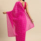 Ahalyaa Women's Traditional Semi Stitch Saree - Fuchsia | Swadesiicart