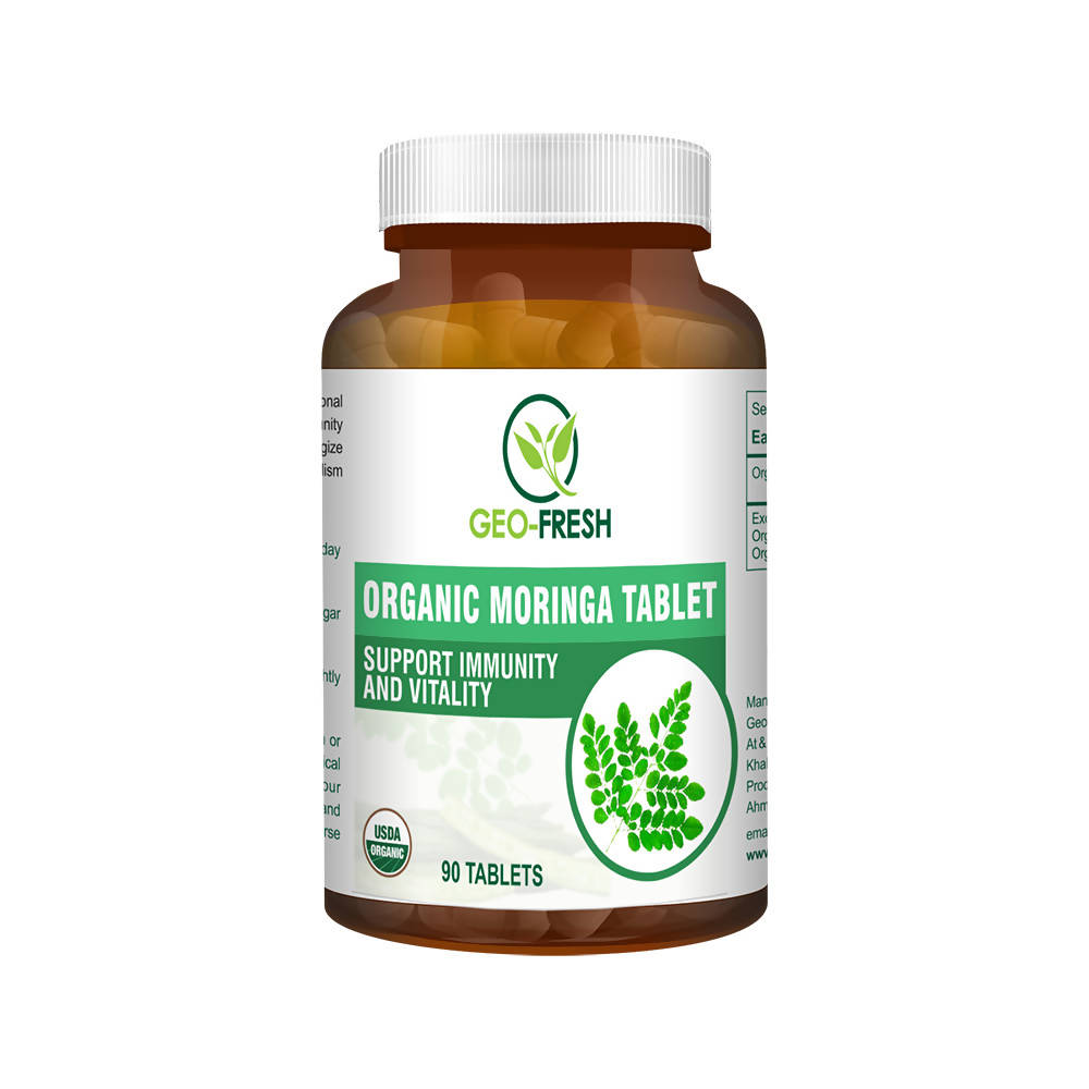Geo-Fresh Organic Moringa Tablets | Swadesiicart