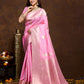 Vedant Vastram Banarasi Silk Fashion Saree - Pink | Swadesiicart