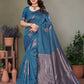 Vedant Vastram Litchi Silk Banarasi Silk Saree - Rama | Swadesiicart