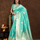 Vedant Vastram Banarasi Silk Fashion Saree - Seegreen | Swadesiicart