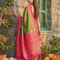 Anaita Mehendi Pochampally Printed Saree With Blouse