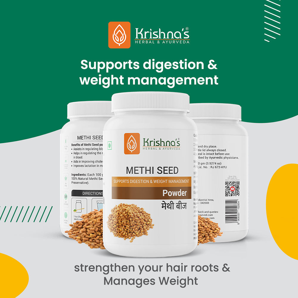 Krishna'S Herbal & Ayurveda Methi Seed Powder | Swadesiicart