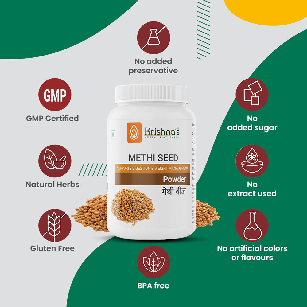 Krishna'S Herbal & Ayurveda Methi Seed Powder | Swadesiicart