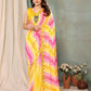 Aafreen Partywear Designer Lemon Georgette Fancy Saree
