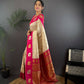 Joban Fashion Pink Butti Banarasi Silk Sarees | Swadesiicart
