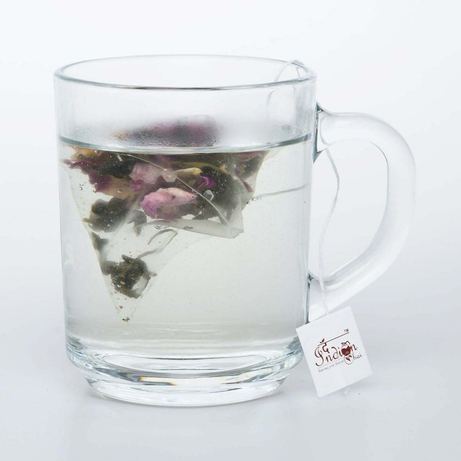 The Indian Chai - Rose Green Tea 30 Pyramid Tea Bags | Swadesiicart
