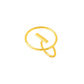 NVR Women Gold-Polished Adjustable Finger Ring | Swadesiicart