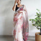Vamsee Ramya Off White Organza Saree - Swadesiicart