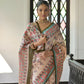 Vishnu Weaves Women's Mahendi Soft Tussar Silk Saree with Blouse - Swadesiicart